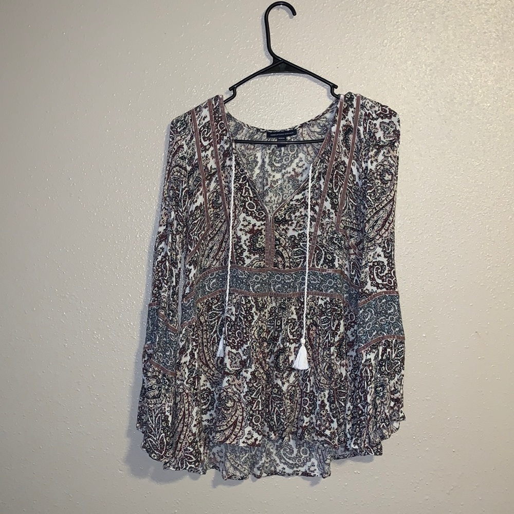 Boho American Eagle Top